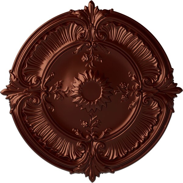 Ekena Millwork Attica Acanthus Leaf Ceiling Medallion (Canopies up to 3 1/4"), 30 1/8"OD x 1 1/2"P, Antique Copper CM30ATACS - main